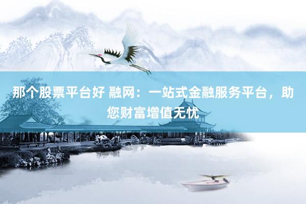 那个股票平台好 融网：一站式金融服务平台，助您财富增值无忧