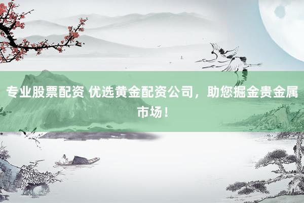 专业股票配资 优选黄金配资公司，助您掘金贵金属市场！